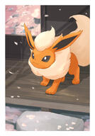 amount:solo atmosphere:flowers atmosphere:garden atmosphere:home atmosphere:sakura body-type:feral series:eeveelutions series:pokemon species:flareon // 1668x2388 // 2.1MB