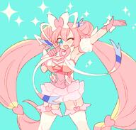 amount:solo body-type:humanoid outfit series:eeveelutions series:pokemon species:sylveon style:girly style:pastel-colors thigh-highs // 900x858 // 363KB
