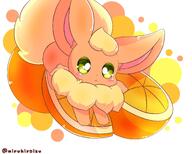 amount:solo body-type:feral eeveelutions-as-food food fruit orange-(fruit) series:eeveelutions series:pokemon species:flareon // 1200x965 // 842KB