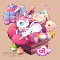 amount:solo atmosphere:regal body-type:feral food princess series:eeveelutions series:pokemon species:sylveon style:girly sweets // 1286x1286 // 855KB