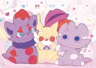 amount:multiple body-type:feral series:pokemon species:espurr species:fennekin species:plush-creature species:zorua style:playful // 1000x705 // 573KB