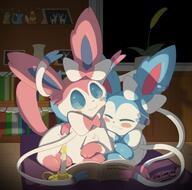 affection amount:pair atmosphere:bedroom atmosphere:studious body-type:feral book cuddling hall-of-fame:bronze hall-of-fame:silver series:eeveelutions series:pokemon species:sylveon style:dim // 4961x4909 // 9.6MB