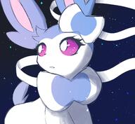 amount:solo atmosphere:stary body-type:feral series:eeveelutions series:pokemon species:sylveon style:circle-sparkles style:girly style:sparkly // 1900x1748 // 1.0MB