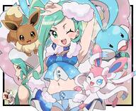 amount:multiple body-type:humanoid outfit series:eeveelutions series:pokemon species:eevee species:human species:swablu species:sylveon style:girly style:kawaii style:outline style:sparkly // 1400x1137 // 280KB