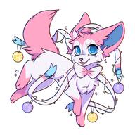 amount:solo atmosphere:christmas body-type:feral series:eeveelutions series:pokemon species:sylveon // 2000x2000 // 321KB