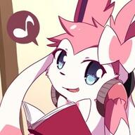 amount:solo atmosphere:home body-type:feral book headphones series:eeveelutions series:pokemon species:sylveon // 336x336 // 42KB
