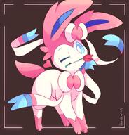 amount:solo body-type:feral flower series:eeveelutions series:pokemon species:sylveon style:dark-background visual-teasing // 1100x1150 // 885KB