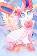amount:solo angel-wings atmosphere:clouds body-type:feral series:eeveelutions series:pokemon species:sylveon style:girly style:sparkly wings // 3471x5216 // 12MB