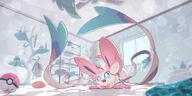 amount:solo atmosphere:home atmosphere:powerful body-type:feral series:eeveelutions series:pokemon species:sylveon style:girly style:sparkly // 3000x1500 // 761KB