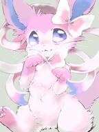 amount:solo body-type:feral series:eeveelutions series:pokemon species:sylveon style:pastel-colors style:playful whiskers // 1416x1888 // 205KB