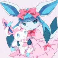 amount:solo atmosphere:regal body-type:semi-anthro dress hall-of-fame:bronze plush princess series:eeveelutions series:pokemon species:glaceon style:girly style:one-color style:pink style:very-girly wearing-bow // 800x800 // 601KB