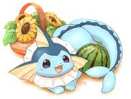 amount:solo body-type:feral flower food fruit melon series:eeveelutions series:pokemon species:vaporeon watermelon // 1560x1179 // 208KB