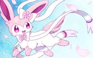 amount:solo atmosphere:sakura atmosphere:sunlight body-type:feral hall-of-fame:bronze oc series:eeveelutions series:pokemon species:sylveon style:noisy style:very-girly // 1680x1050 // 1.6MB