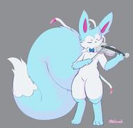 amount:solo big-tail body-type:anthro body-type:semi-anthro fluffified instrument instument oc series:eeveelutions series:pokemon species:sylveon violin // 2772x2664 // 1.2MB