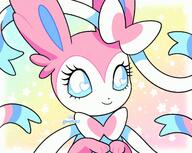 amount:solo body-type:feral heart-eyes series:eeveelutions series:pokemon species:sylveon style:pastel-colors style:white-border // 2000x1597 // 266KB