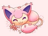 amount:solo atmosphere:sakura atmosphere:sunlight body-type:feral loafing sleeping species:skitty style:colored-lighting style:girly style:one-color style:pink // 2000x1500 // 160KB