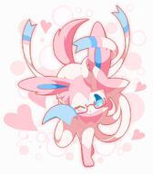 amount:solo atmosphere:valentines-day body-type:feral glasses nerdy series:eeveelutions series:pokemon species:sylveon style:girly style:one-color style:pink style:very-girly visual-teasing // 860x980 // 282KB