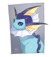 amount:solo body-type:feral series:eeveelutions series:pokemon species:vaporeon style:kawaii // 1028x1132 // 87KB