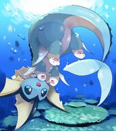 amount:solo atmosphere:undersea body-type:feral series:eeveelutions series:pokemon species:vaporeon style:kawaii // 1136x1280 // 301KB