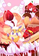 amount:solo atmosphere:valentines-day body-type:semi-anthro candy chocolate food freckles species:alolan-raichu style:girly style:one-color style:pink style:very-girly sweets // 2591x3624 // 3.8MB