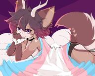 amount:solo atmosphere:bedroom blep body-type:anthro pride species:deer style:girly style:very-girly visual-teasing // 3375x2681 // 440KB