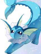 amount:solo body-type:feral series:eeveelutions series:pokemon species:vaporeon style:girly style:sparkly // 1500x2000 // 237KB