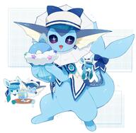 amount:pair amount:solo body-type:feral body-type:semi-anthro series:eeveelutions series:pokemon species:vaporeon sundae // 2048x2005 // 493KB