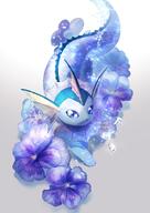 amount:solo atmosphere:flowers atmosphere:sunlight atmosphere:undersea body-type:feral flower series:eeveelutions series:pokemon species:vaporeon style:girly // 1000x1412 // 154KB