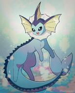 amount:solo atmosphere:undersea body-type:feral series:eeveelutions series:pokemon species:vaporeon style:noisy // 800x1000 // 1.4MB