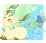 amount:solo body-type:feral series:eeveelutions series:pokemon species:leafeon style:outline // 1600x1500 // 167KB