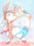 amount:solo atmosphere:flowers atmosphere:sunlight body-type:feral feminine flower series:eeveelutions series:pokemon species:sylveon style:girly style:over-exposure style:pastel-colors wearing-flower // 768x1024 // 64KB
