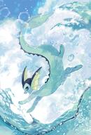 amount:solo atmosphere:beach body-type:feral series:eeveelutions series:pokemon species:vaporeon // 597x884 // 747KB