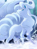 alolan amount:solo series:pokemon species:fox species:ninetales // 1000x1337 // 977KB