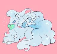 amount:solo atmosphere:valentines-day body-type:feral series:pokemon species:alolan-ninetales style:girly style:sparkly // 4339x4092 // 5.1MB