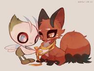 amount:pair body-type:feral body-type:semi-anthro scarf series:pokemon species:celebi species:fox species:nickit wearing-bow // 1311x1000 // 1.1MB