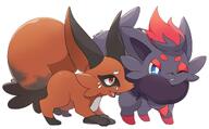 amount:pair body-type:feral series:pokemon species:fox species:nickit species:zorua // 1921x1189 // 758KB