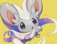 amount:solo body-type:semi-anthro series:pokemon species:cinccino style:kawaii style:light-particles // 1906x1484 // 1.2MB