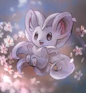 amount:solo atmosphere:flowers body-type:semi-anthro flower hall-of-fame:bronze series:pokemon species:cinccino style:intentional-blur style:painted // 1378x1491 // 167KB