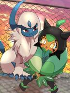 amount:pair amount:solo atmosphere:sunset body-type:semi-anthro hall-of-fame:bronze hall-of-fame:silver mythical series:pokemon species:absol species:ogerpon style:kawaii // 2894x3832 // 1.0MB