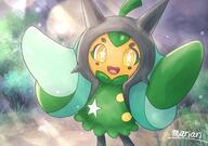 amount:solo body-type:semi-anthro mythical series:pokemon species:ogerpon style:kawaii // 2508x1764 // 4.7MB