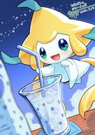 amount:solo body-type:anthro body-type:semi-anthro drink species:jirachi // 1447x2047 // 307KB