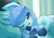 amount:solo atmosphere:bedroom atmosphere:sunlight body-type:feral hall-of-fame:bronze hall-of-fame:silver happy inviting series:eeveelutions series:pokemon species:glaceon style:kawaii style:sunrays visibly-shy // 2047x1447 // 223KB