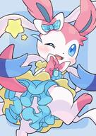 amount:solo body-type:feral dress hall-of-fame:bronze outfit series:eeveelutions series:pokemon species:sylveon style:kawaii style:pastel-colors sylv wearing-bow wink // 1447x2047 // 296KB