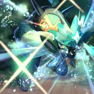 amount:solo atmosphere:powerful body-type:semi-anthro mythical series:pokemon species:ogerpon style:kawaii // 1000x1000 // 188KB