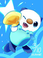 amount:solo body-type:semi-anthro creatures series:pokemon species:oshawott species:otter water // 1555x2100 // 1.2MB
