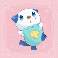 amount:solo body-type:semi-anthro creatures series:pokemon species:oshawott species:otter style:girly style:noisy style:pastel-colors water // 2048x2048 // 3.9MB