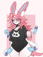 amount:solo body-type:anthro coffee hair series:eeveelutions series:pokemon species:sylveon style:girly style:scribbles visual-teasing // 817x1057 // 141KB