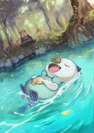 amount:multiple amount:solo atmosphere:forest body-type:feral body-type:semi-anthro series:pokemon species:buizel species:oshawott species:otter // 1032x1457 // 1.3MB
