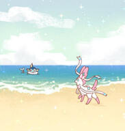 amount:pair body-type:feral series:eeveelutions series:pokemon species:sylveon style:girly style:sparkly // 1906x2000 // 465KB