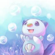 amount:solo atmosphere:undersea body-type:semi-anthro creatures series:pokemon species:oshawott species:otter style:girly style:pastel-colors // 700x700 // 522KB